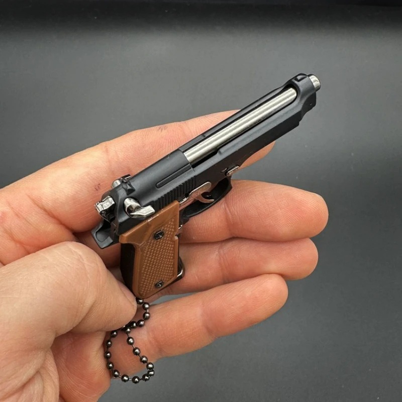 Model Kit Revolver - Mini pistola de brinquedo em liga