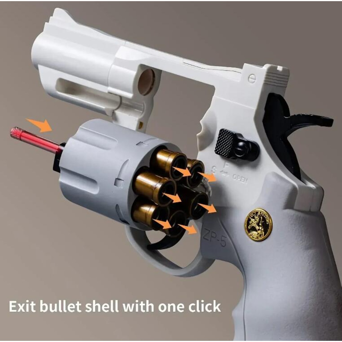 Model Kit Revolver - Fogo contínuo zp5 357 revólver lançador
