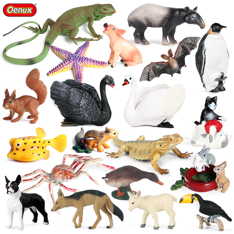 Model Kit Lizard - Oenux fazenda selvagem modelo simulação lagarto