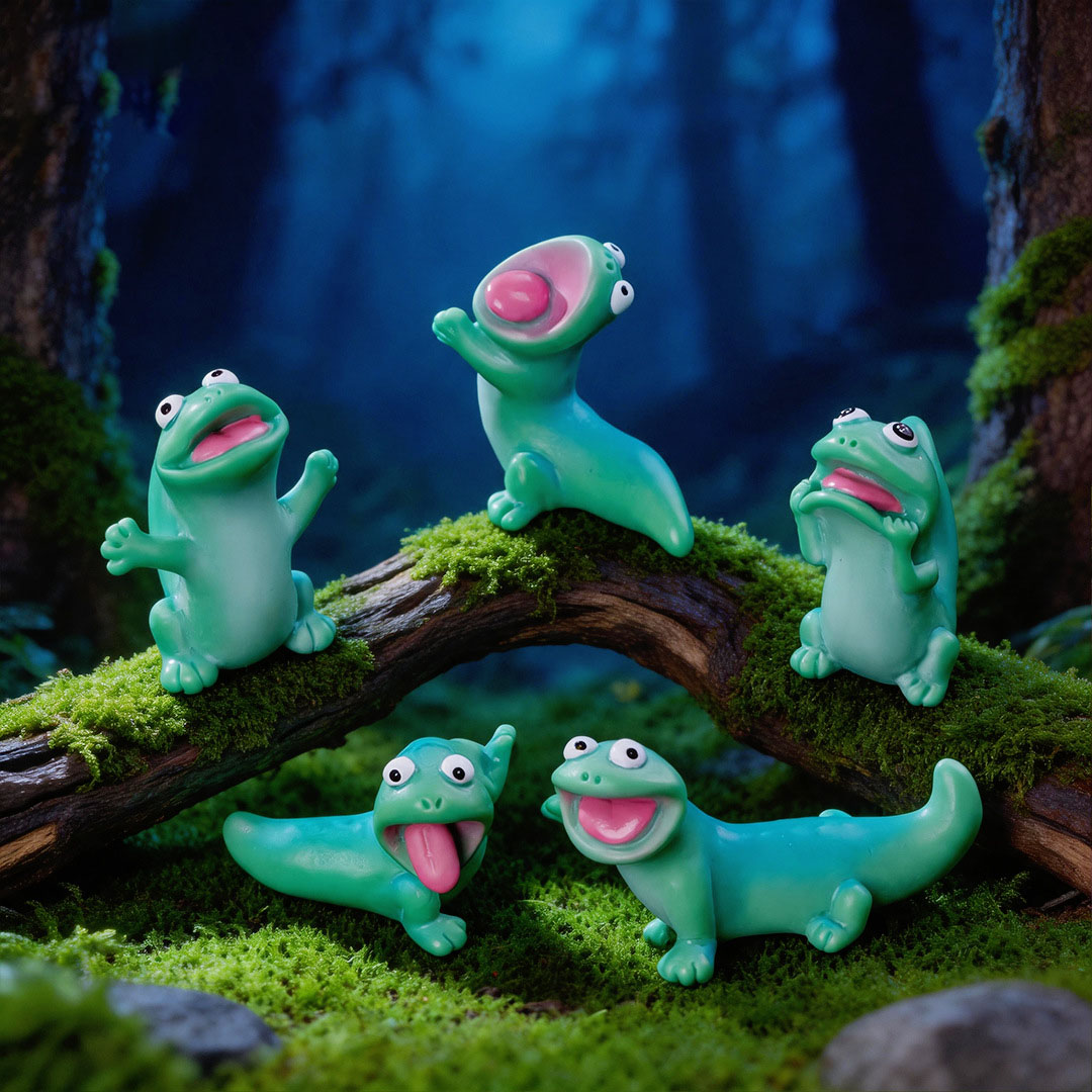 Model Kit Lizard - Conjunto de 5 Peças de Figuras