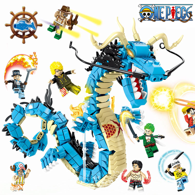 Model Kit Dragon - Blocos de construção de uma peça