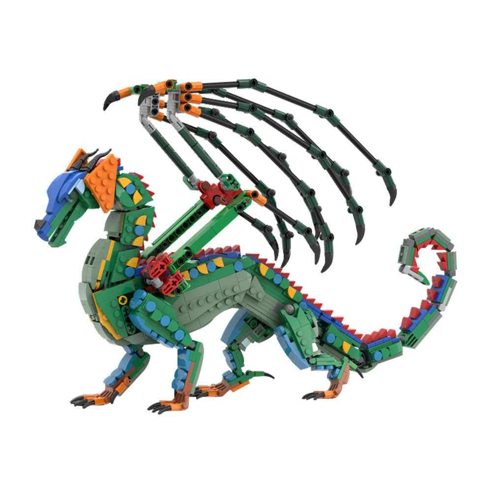 Blocos de Montar MOC RainWing: - Model Kit Dragon avaliação e preço