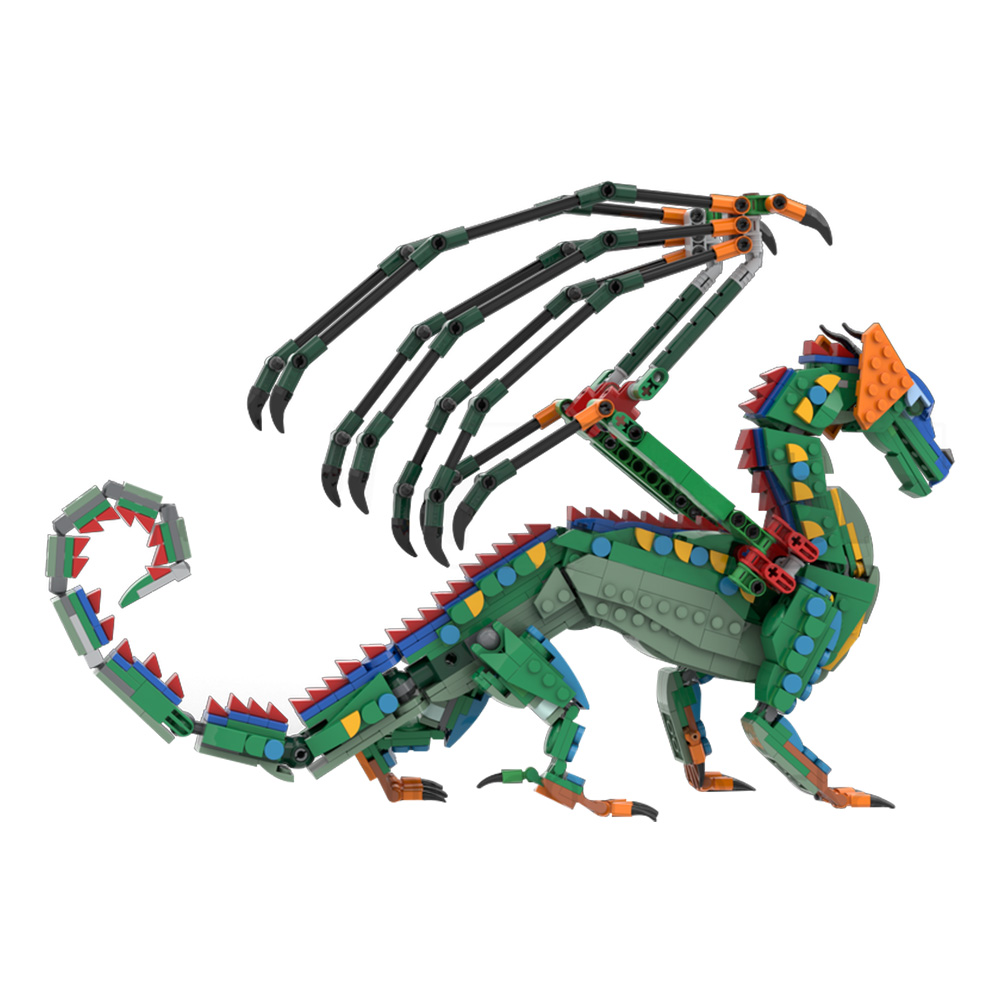Blocos de Montar MOC RainWing: - Model Kit Dragon avaliação e preço