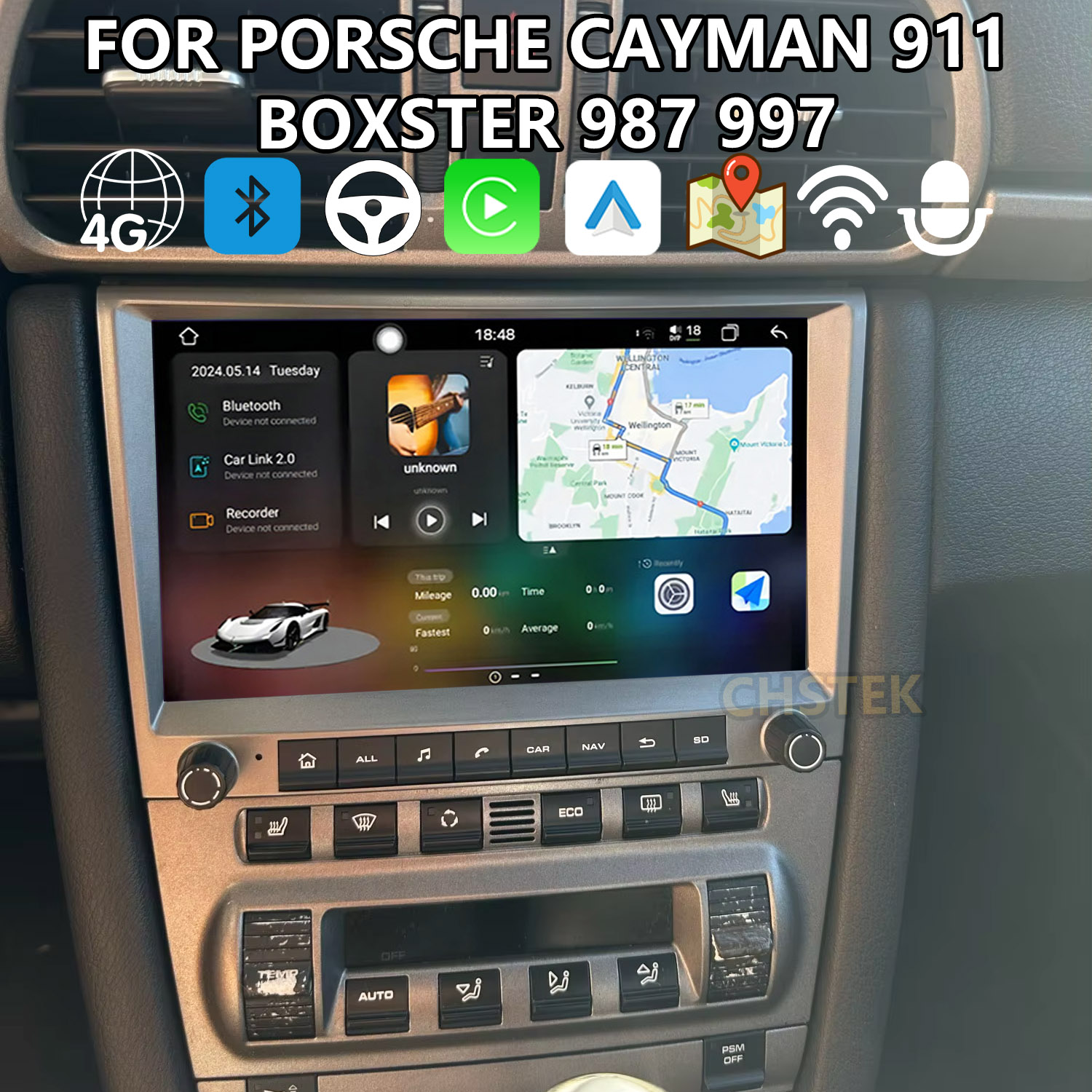 Navegação Carplay CHSTEK para  - Model Kit Porsche 911 avaliação e preço