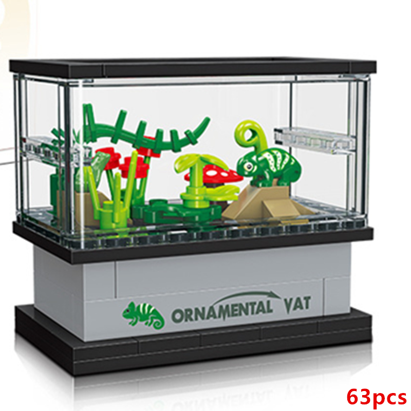 Blocos de Montar DIY para Aquá - Model Kit Lizard avaliação e preço